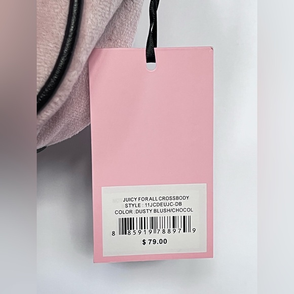 Juicy Couture Light Pink Crossbody Bag with Black Accents - Picture 9 of 13